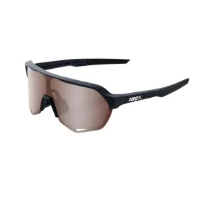 100% S2 Sport Sunglasses (Crimson Silver/Soft Tact Black)