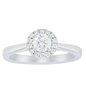 18ct White Gold .41ct Diamond Nina Ring