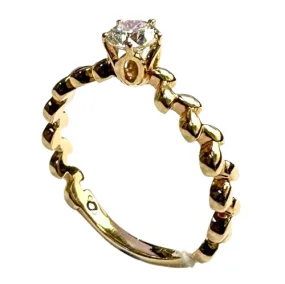 18K Rose Gold Diamond Lady Ring