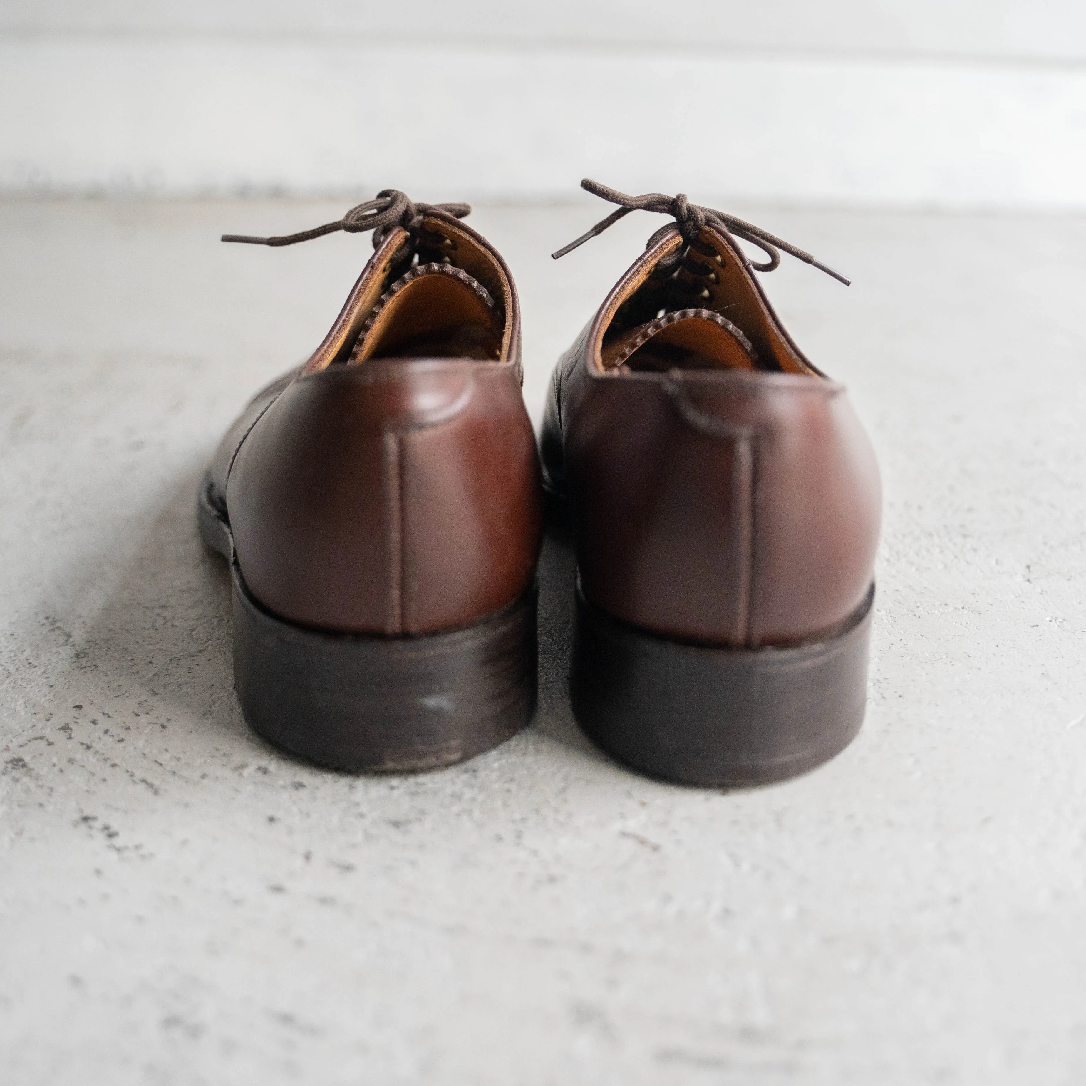 1990s British military brown color leather shoes 'dead stock'