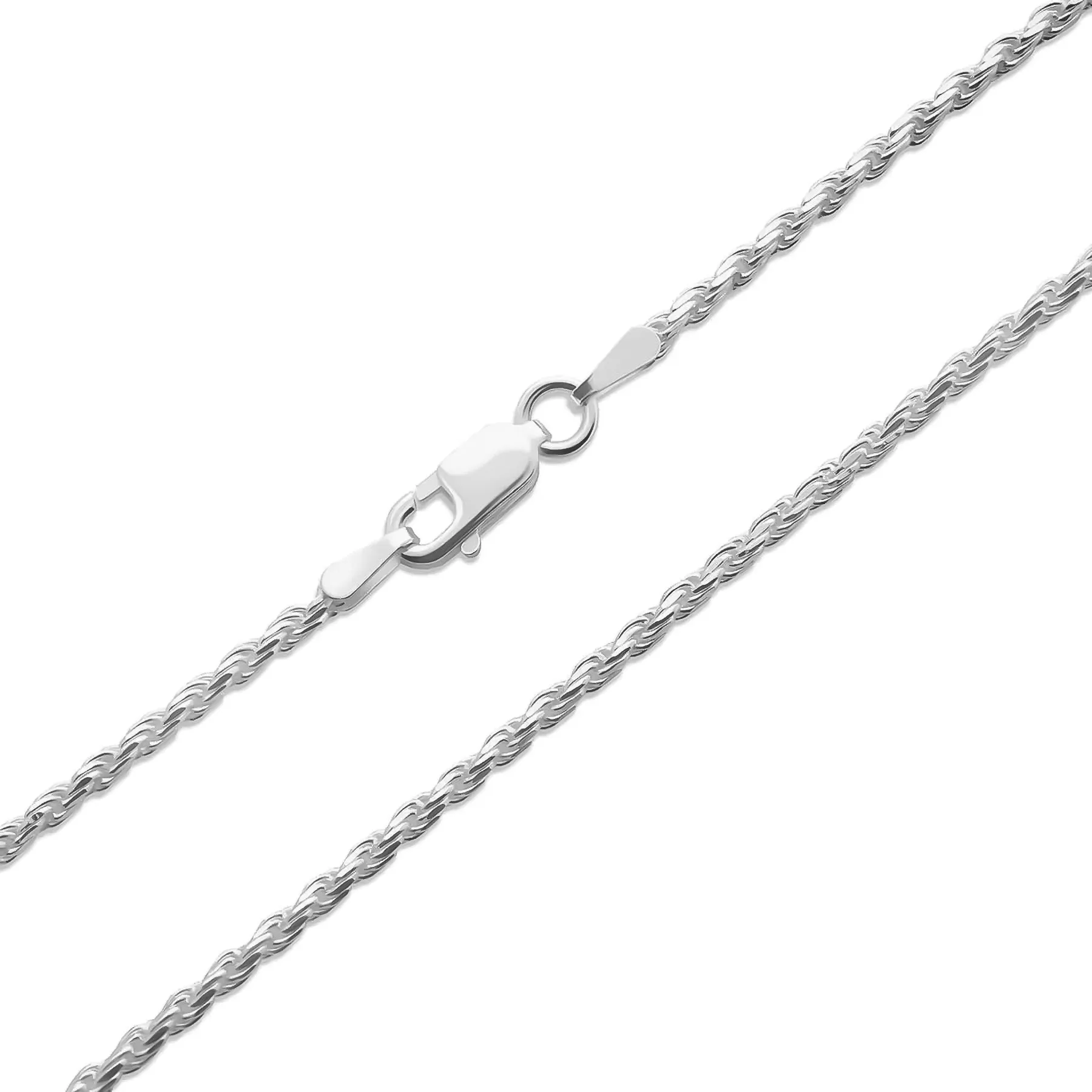 2MM STERLING SILVER ROPE CHAIN