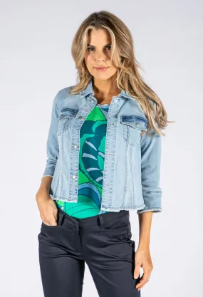 3/4 Sleeve Denim Jacket