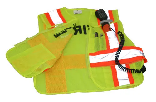 3A Safety - FIRE Print 5-Point Breakaway Mesh Safety Vest - Fire Rated