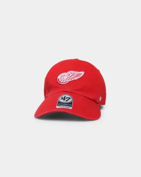 47 Brand Detroit Red Wings Clean Up Strapback Red