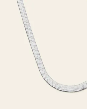 6mm Large Herringbone Chain - Sterling Silver