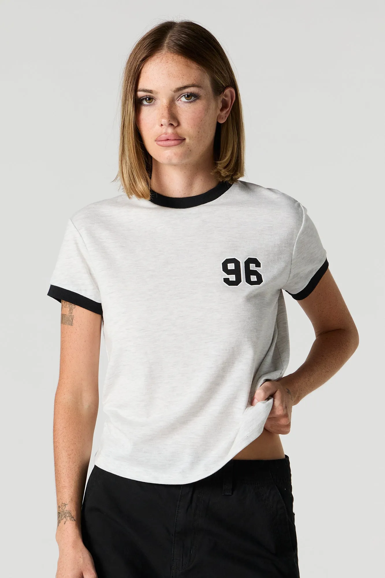 96 Graphic Sporty Ringer T-Shirt