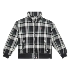 A Bathing Ape Bape Check Down Jacket (Grey)