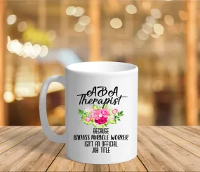 Aba Therapist Mugs Miracle Worker Mug, Therapist Coffee Mug || Behavior Therapist Gift Ideas