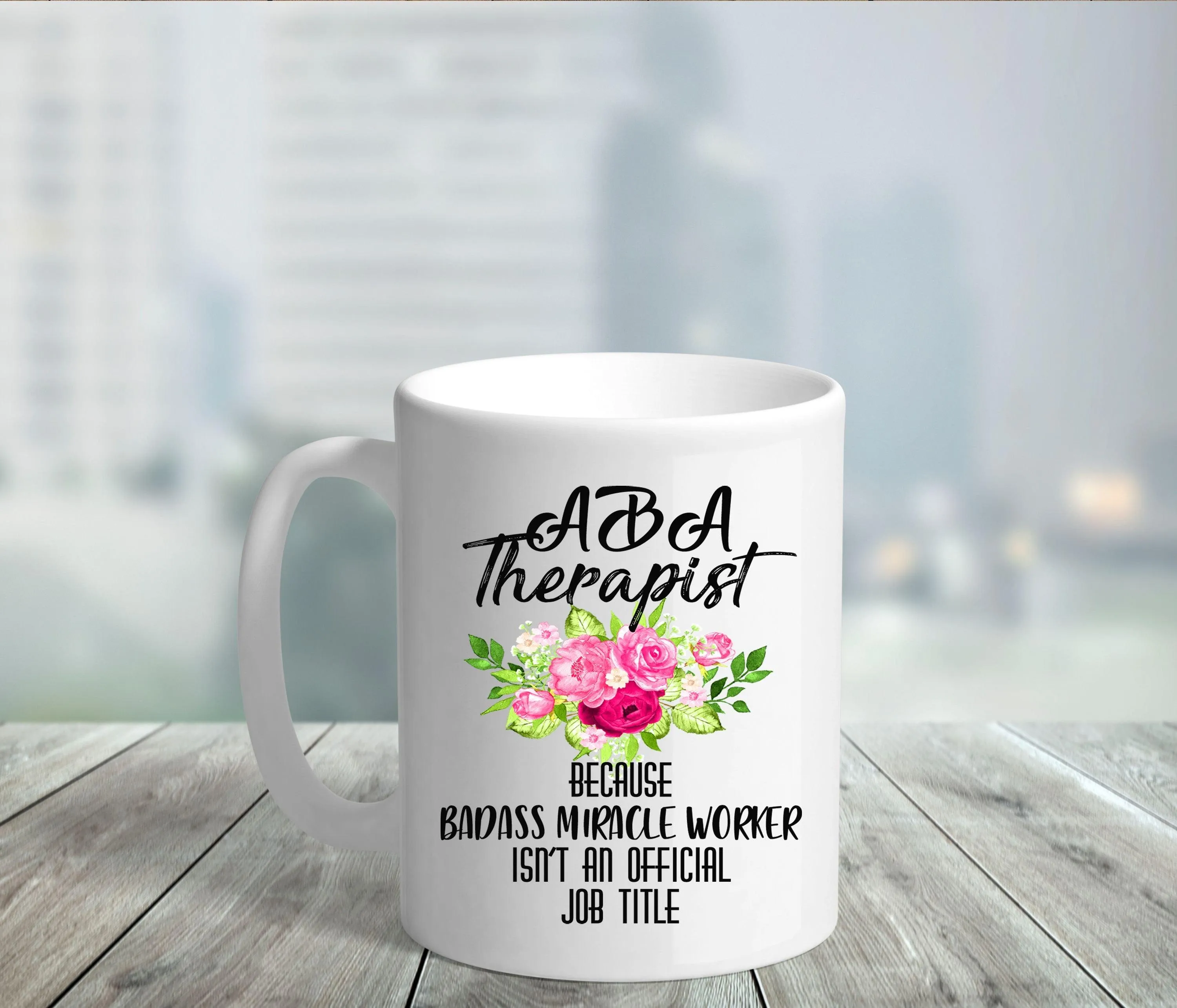 Aba Therapist Mugs Miracle Worker Mug, Therapist Coffee Mug || Behavior Therapist Gift Ideas