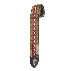 Ace DN-ACE04 2" Vintage Reissue Guitar Strap - Bohemian Red