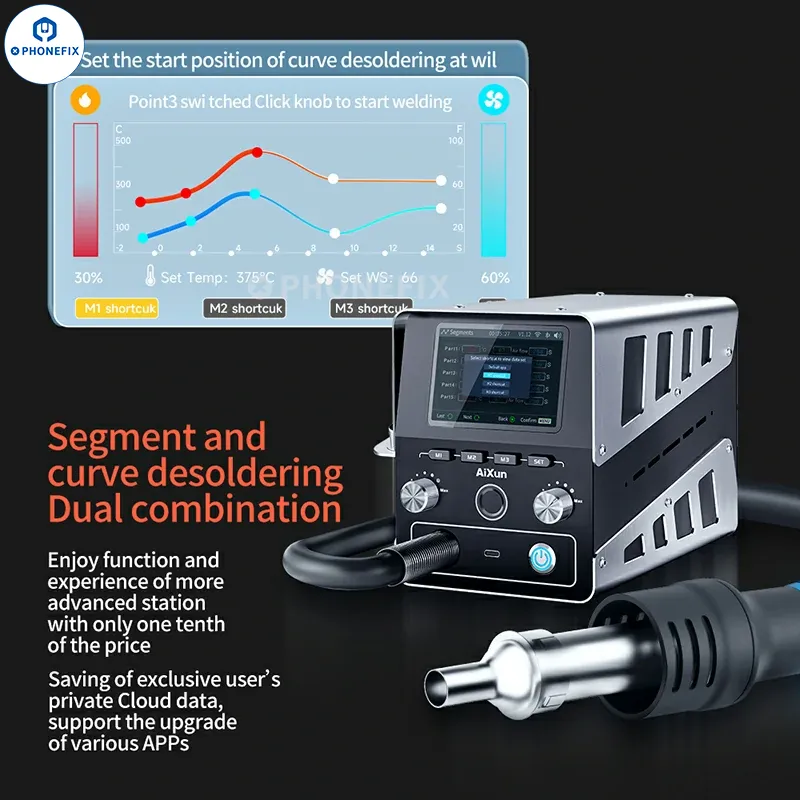 AiXun H314 1400W Hot Air Gun Intelligent Bga Rework Station