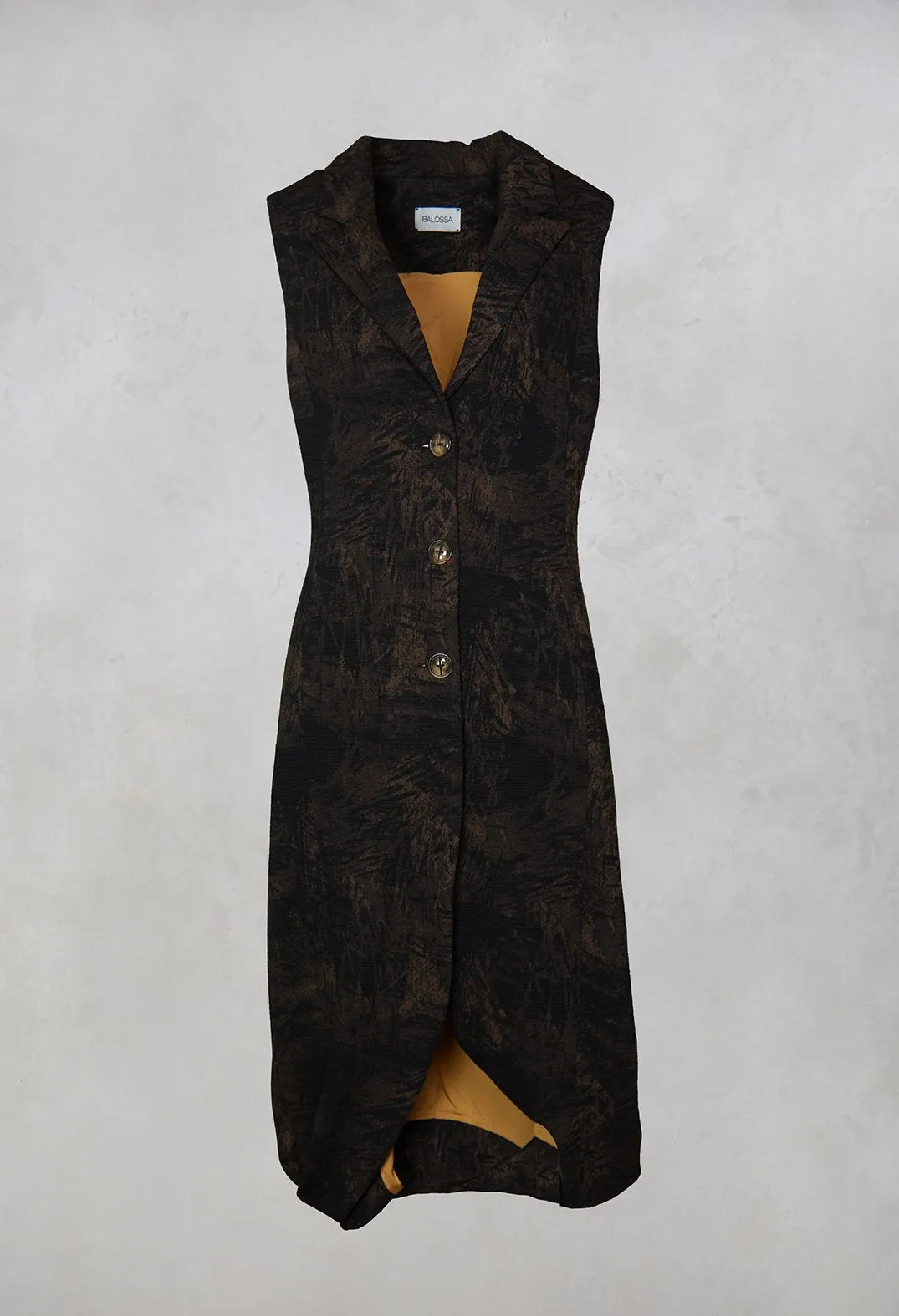 Alis Vest in Black/Beige