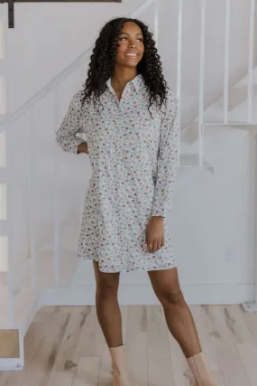 All Kinds of Magic Floral Shirt Dress | Nursing Friendly