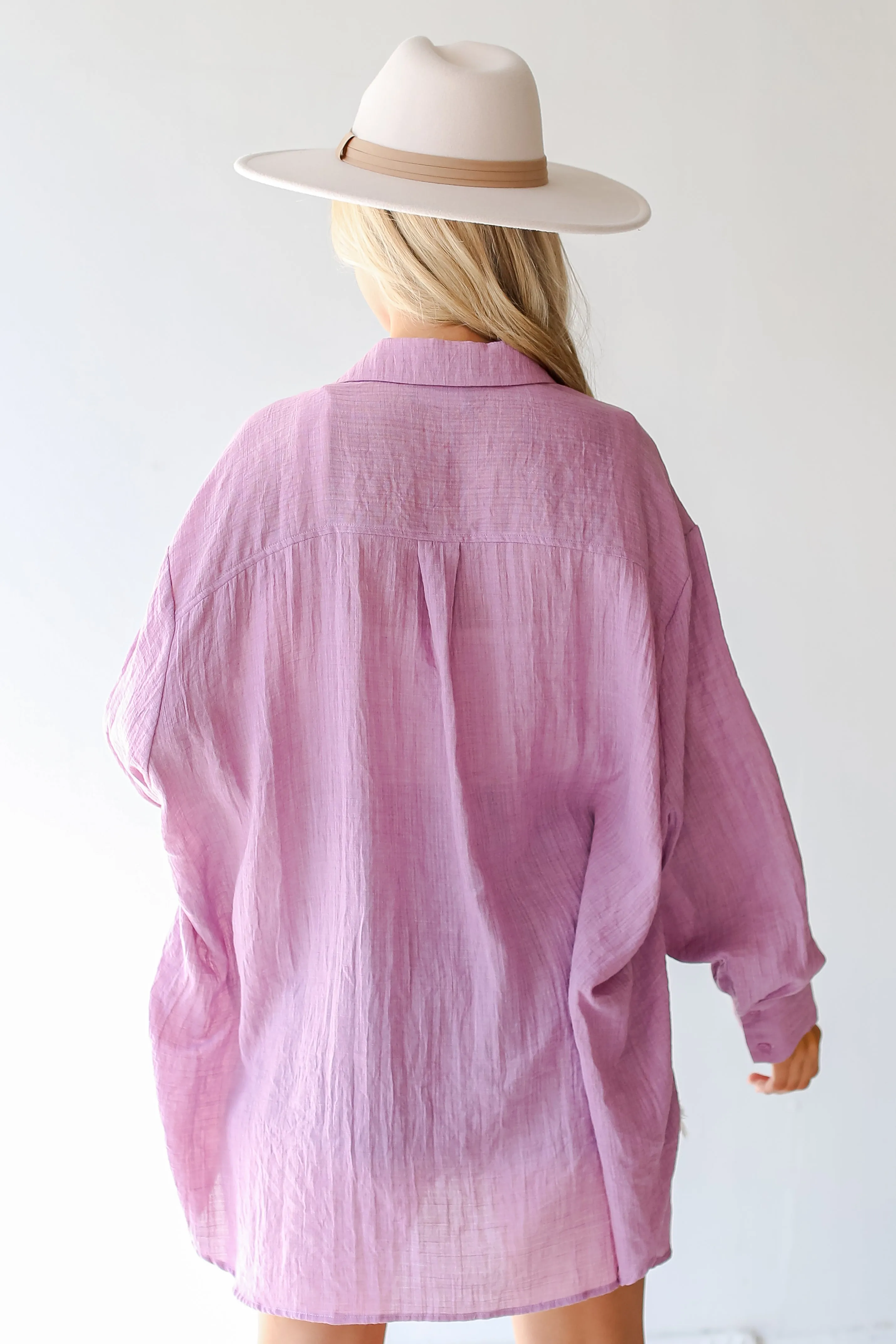 Allison Oversized Button-Up Blouse