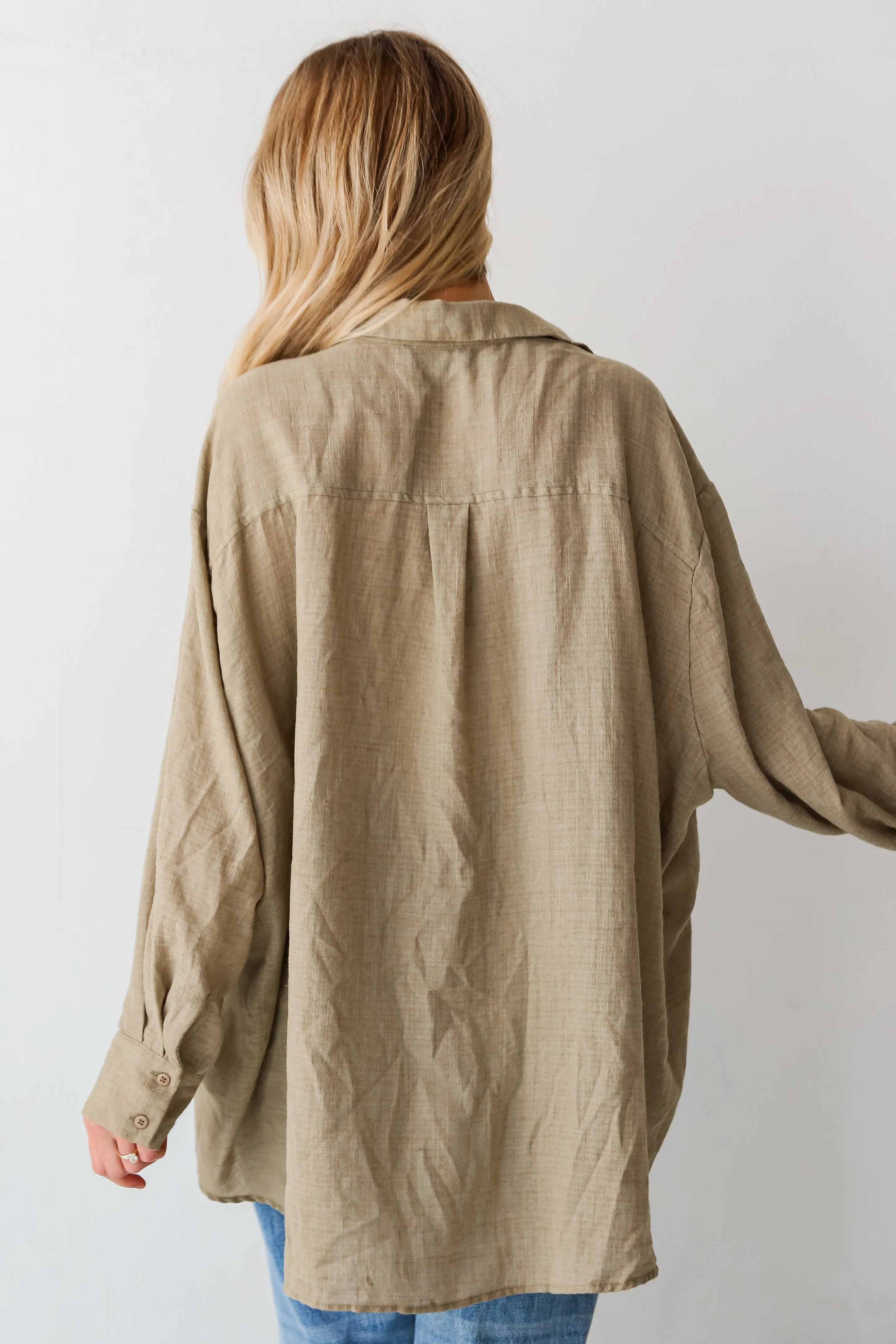 Allison Oversized Button-Up Blouse