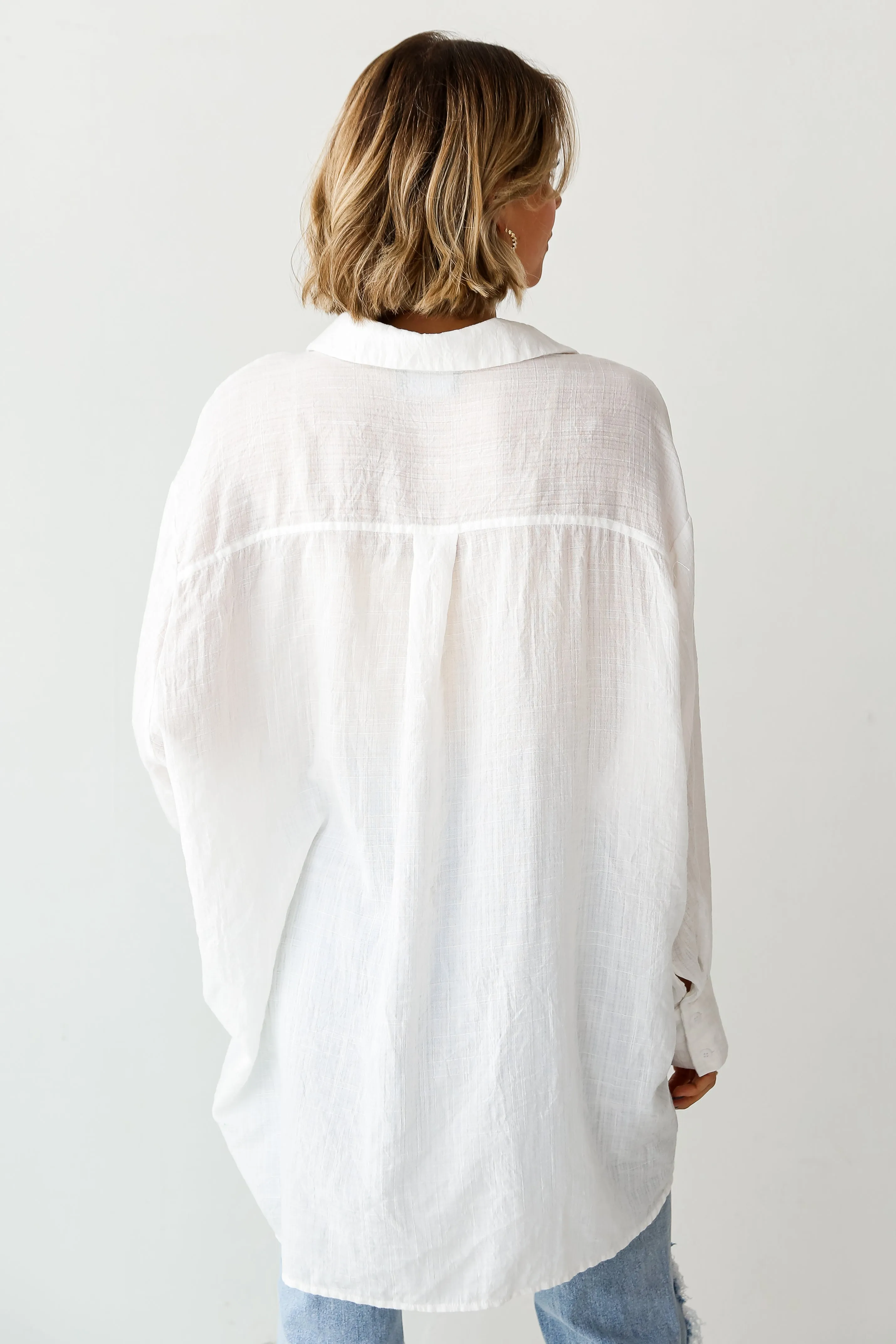 Allison Oversized Button-Up Blouse