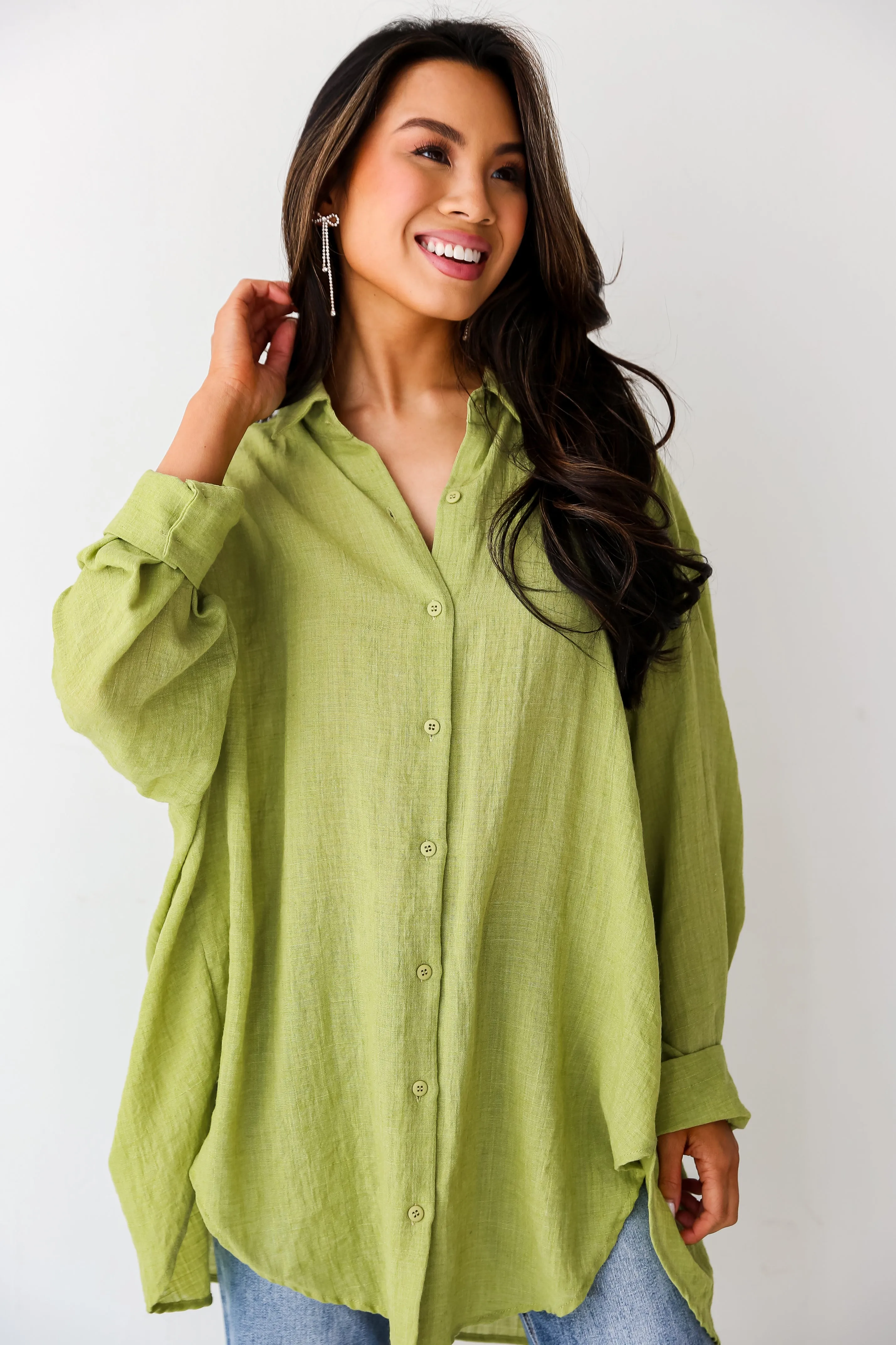 Allison Oversized Button-Up Blouse