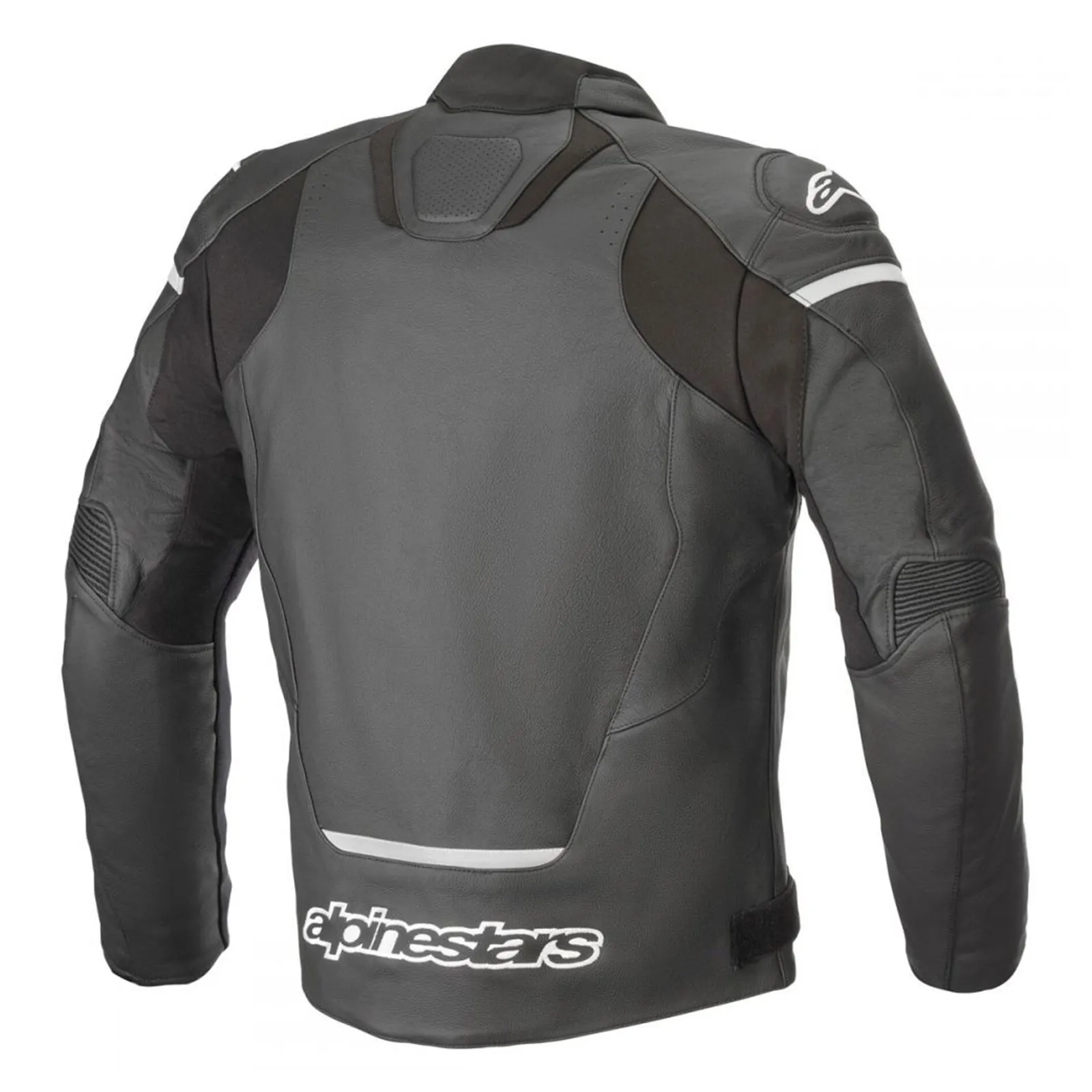 Alpinestars Jaws v3 Leather Motorcycle Jacket - Black