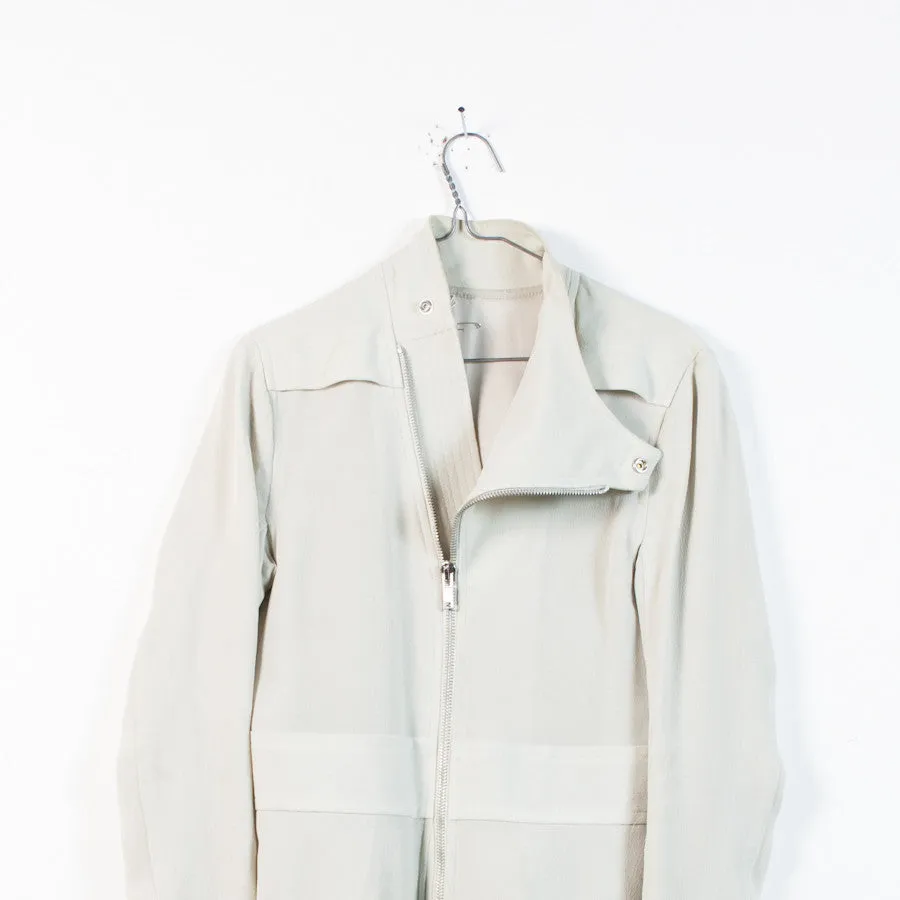 angled zip safari coat