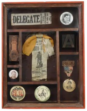 Antique Political Shadowbox