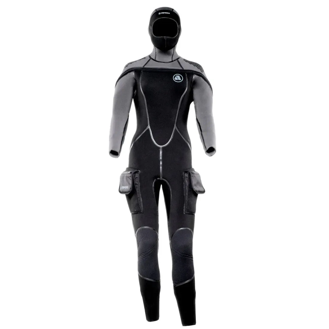 Apeks Thermiq Adv. Women's 8/7mm Wetsuit - Yes, it has pockets!