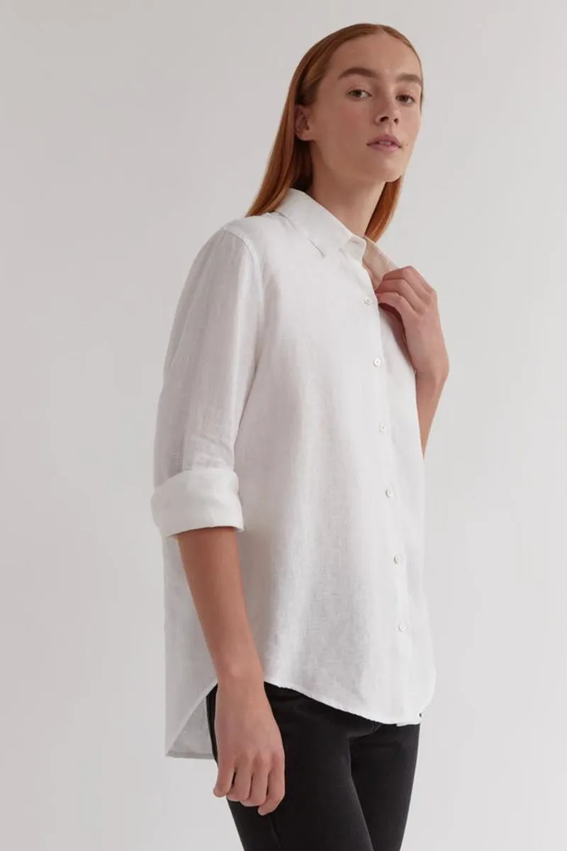 Assembly Label - Xander Long Sleeve Shirt - White