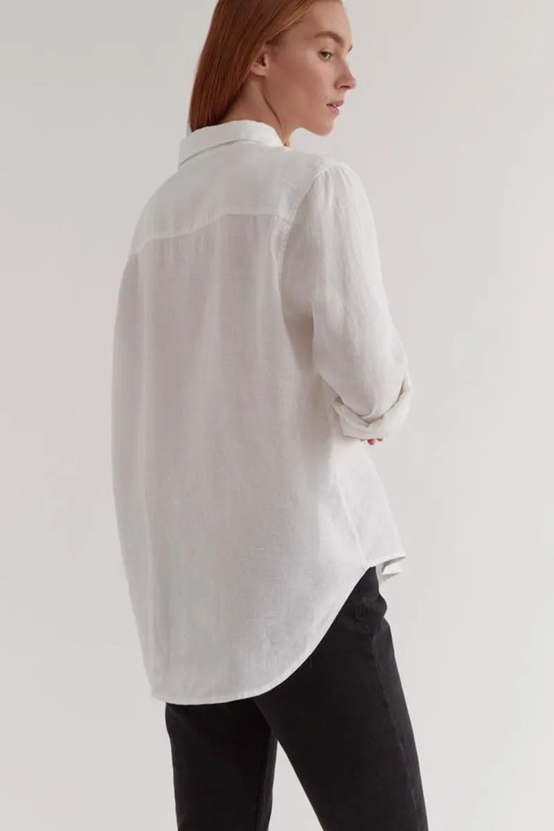 Assembly Label - Xander Long Sleeve Shirt - White