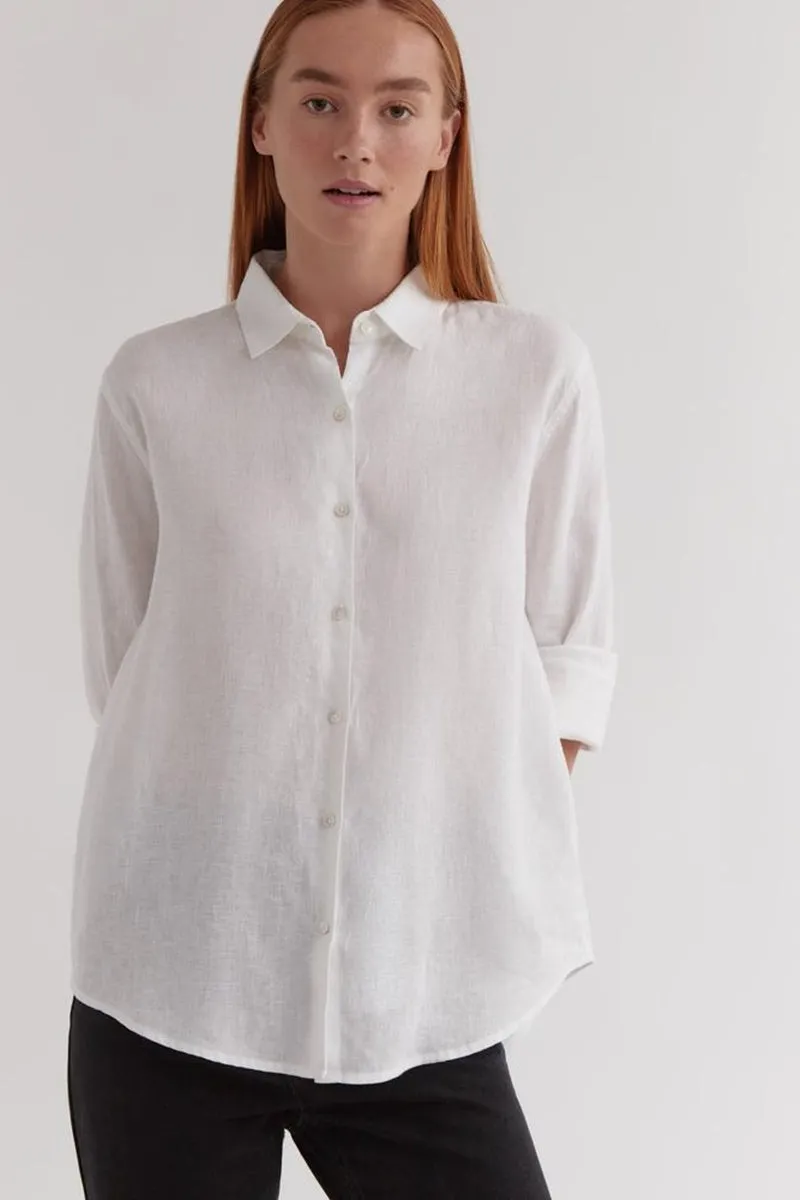 Assembly Label - Xander Long Sleeve Shirt - White