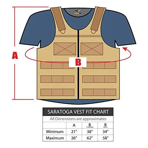 Atlas 46 AIMS Saratoga Vest Universal Chest Rig, Standard, Black | Hand Crafted in the USA