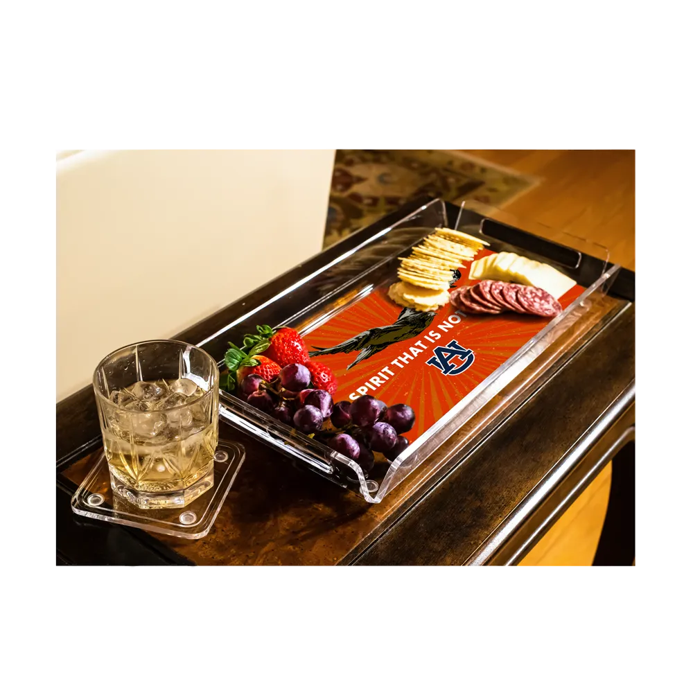 Auburn Tigers - Retro A Spirit that is Not Afraid Decorative Tray