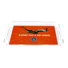 Auburn Tigers - Retro A Spirit that is Not Afraid Decorative Tray