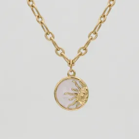 Aurora Opal Sun Necklace