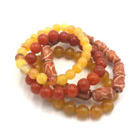 Autumn Mist Stack and Stretch Bracelet Set