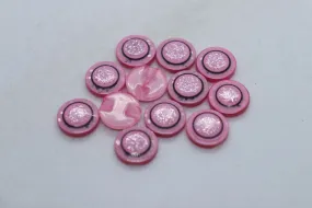 Baby Pink Designer Fancy Acrylic Button