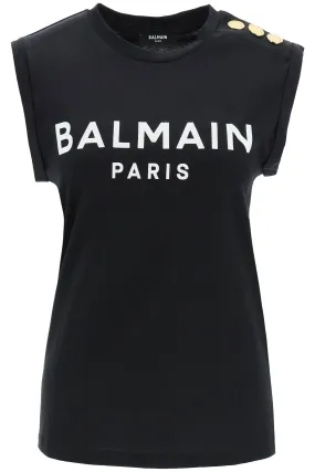 BALMAIN logo top with embossed buttons