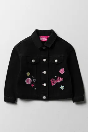 Barbie Denim Jacket Black