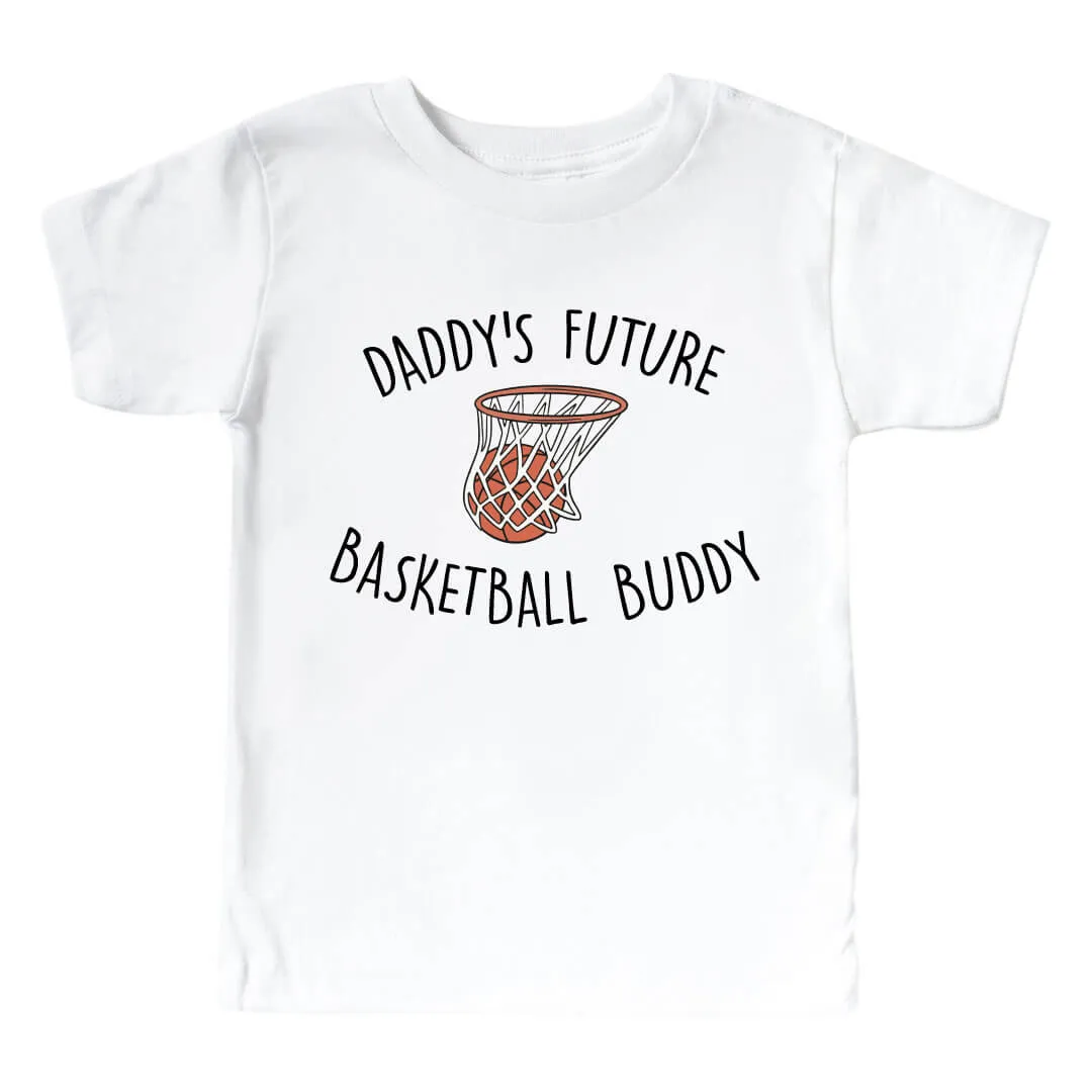 Basketball Buddy Kids Graphic Tee | White