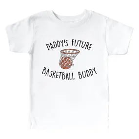 Basketball Buddy Kids Graphic Tee | White