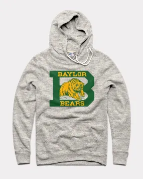 Baylor Bears B Monogram Athletic Grey Hoodie