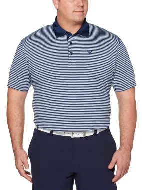 Big & Tall Refined 3-Color Stripe Polo