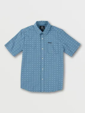 Big Boys Stone Mags Short Sleeve Shirt - Slate Blue