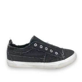 Black Shoes Sneakers Corkys, Size 9