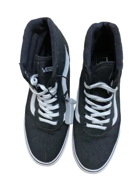 Black Shoes Sneakers Vans, Size 8