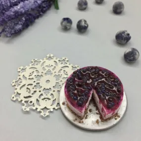 Blueberry Cheesecake Dessert Miniature Food Magnet