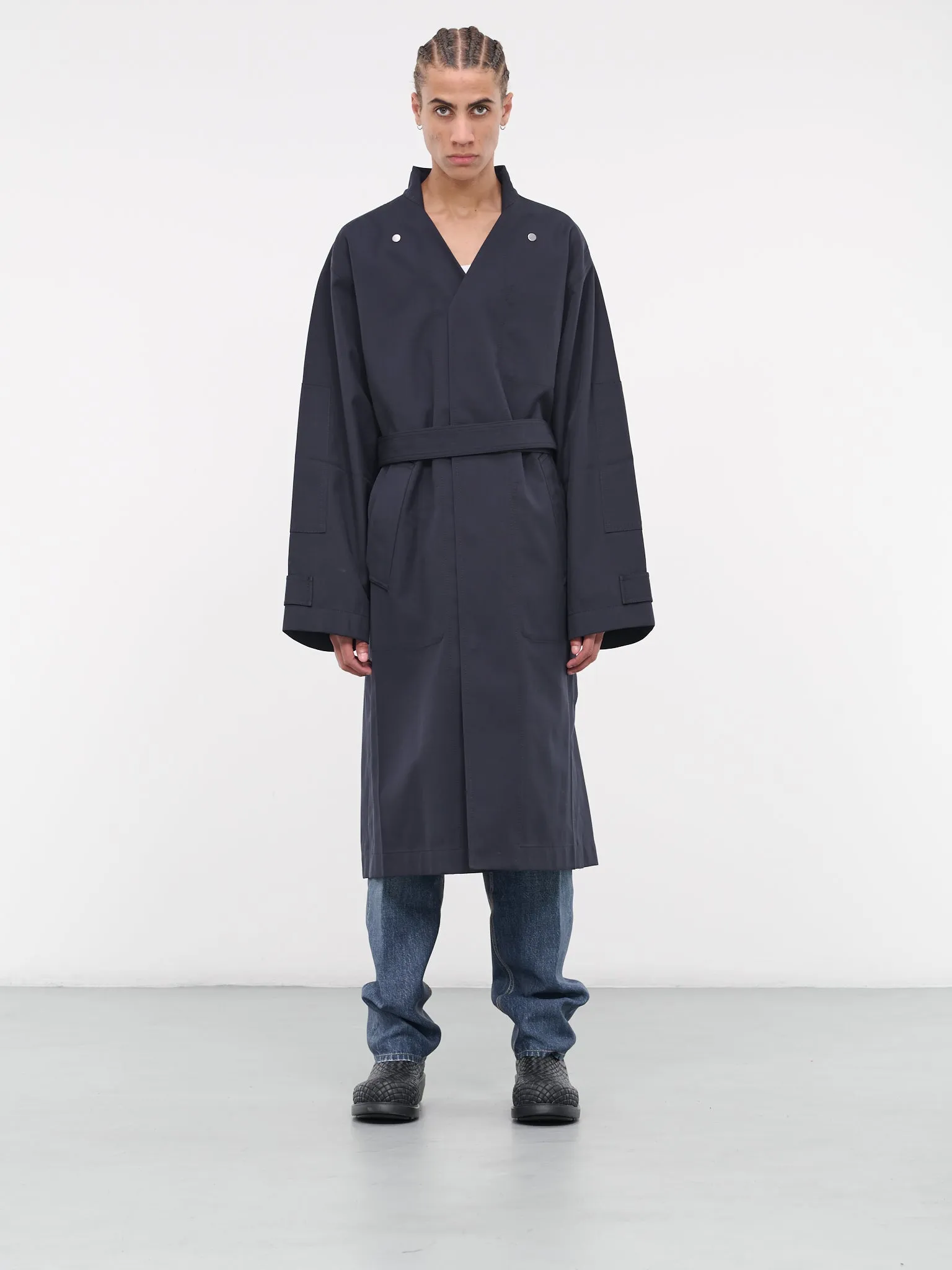 Bonded Wool-Cotton Coat (759412V1JO0-4078-415-DKNVY-NER)