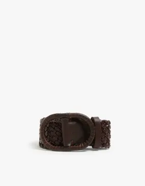 Braided Belt - Chocolate