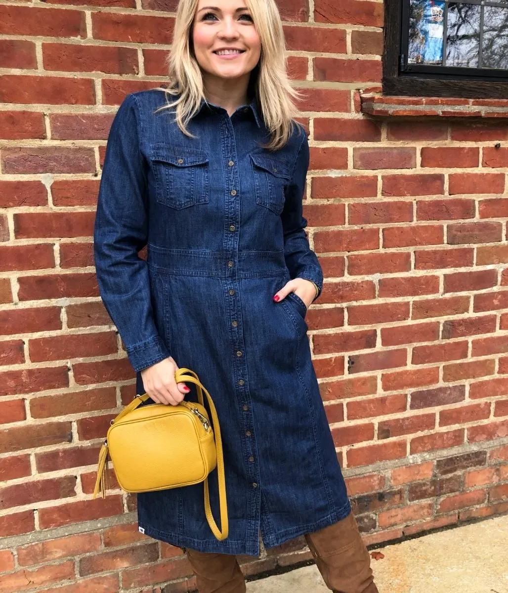 Brakeburn Denim Shirt Dress 8