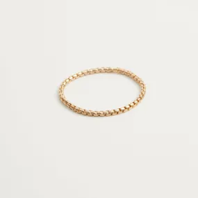 Bree Dainty Snake Gold Chain Ring