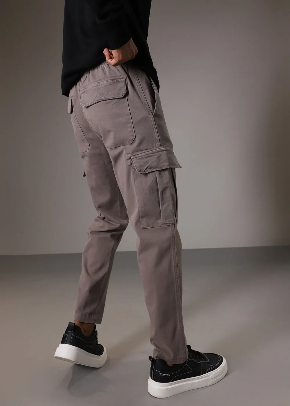 Brown Twill Cargo Pant