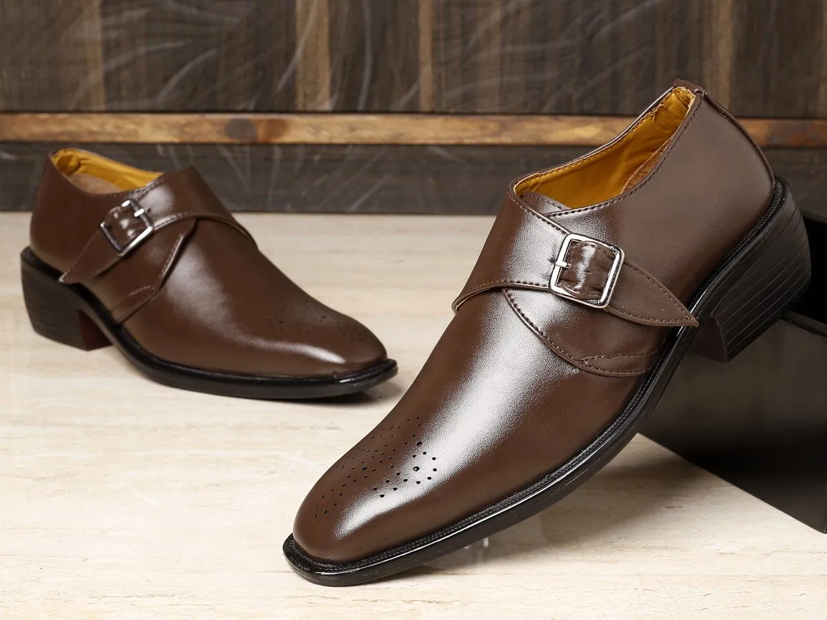 Bxxy's Single Monk Strap Trendy Slip-ons for Men